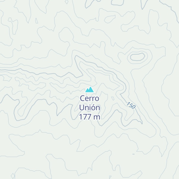Map of Cerro Unión