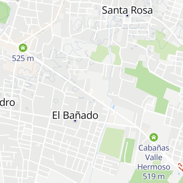 Map of Cabañas Valle del Labrador
