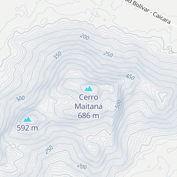 Map of Cerro Maitana