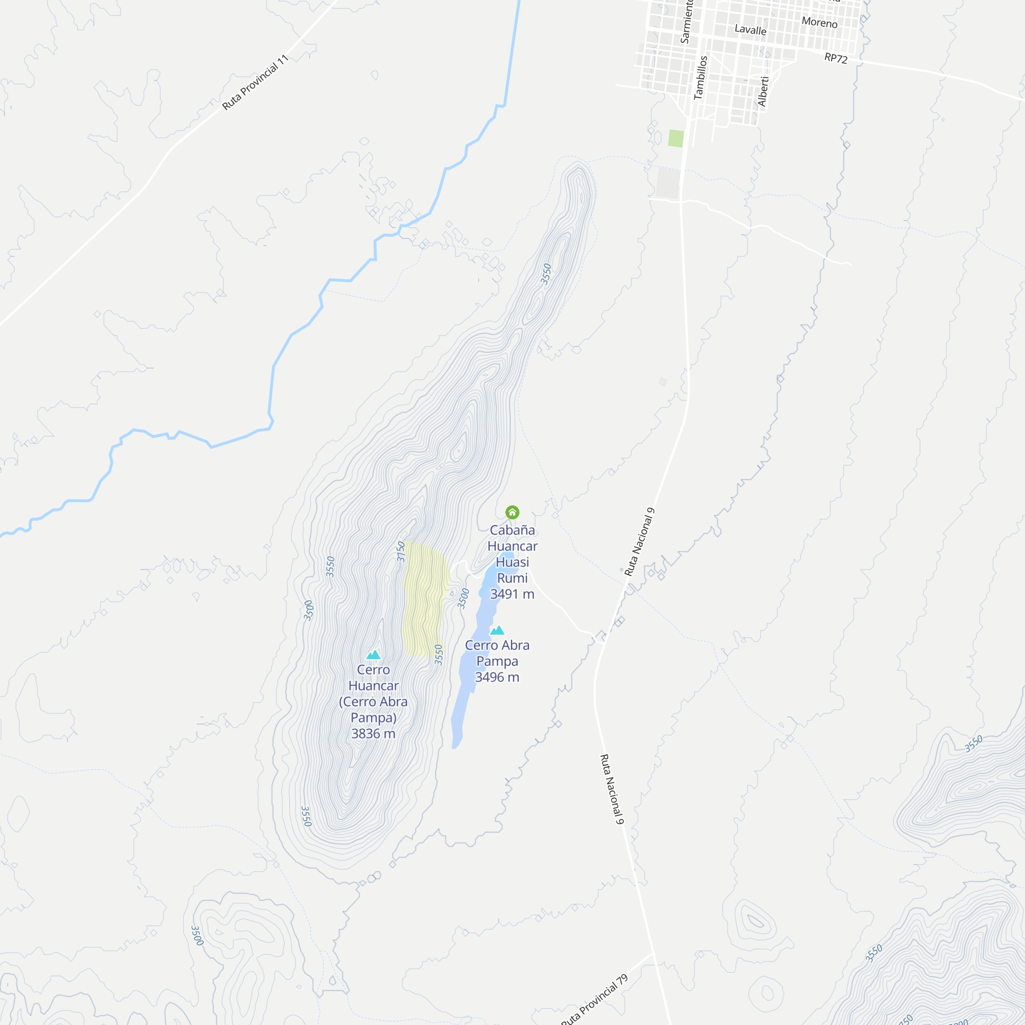 Cabaña Huancar Huasi Rumi map