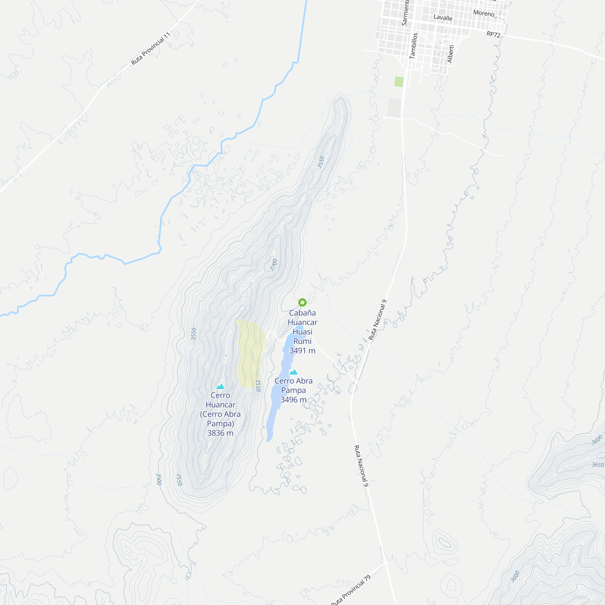 Cabaña Huancar Huasi Rumi map