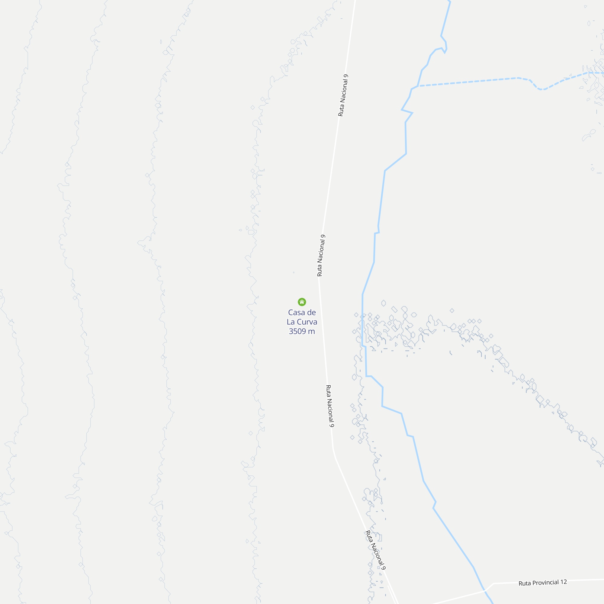 Casa de La Curva map