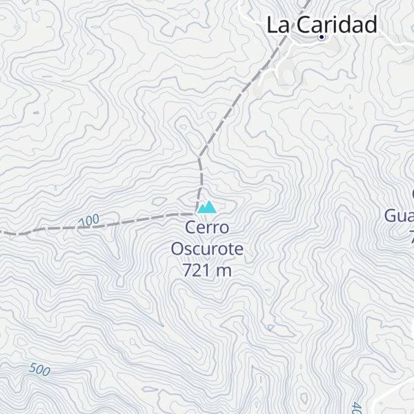 Map of Cerro Oscurote