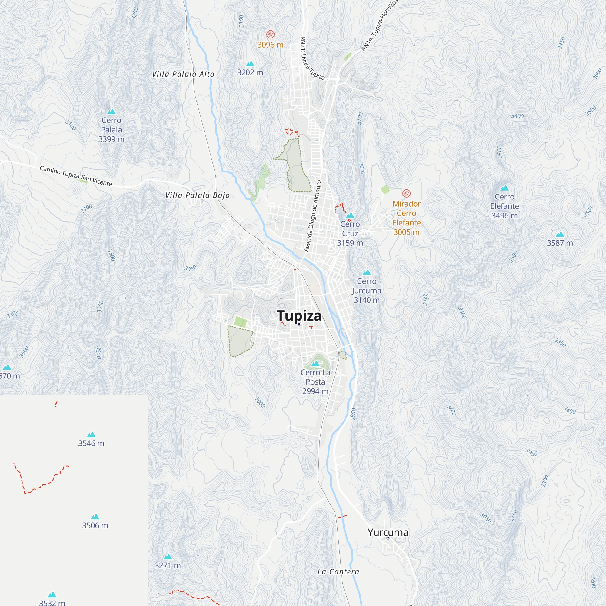 Refugio Del Turista map
