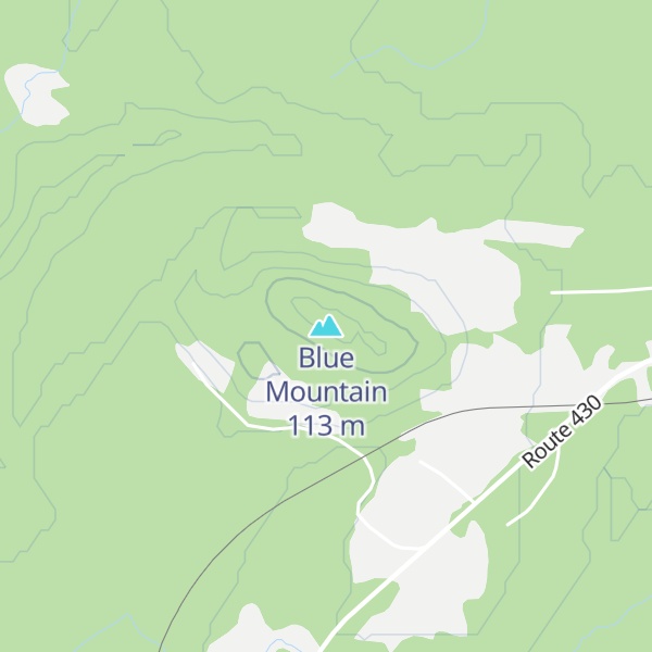 Map of Blue Mountain