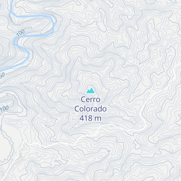 Map of Cerro Colorado