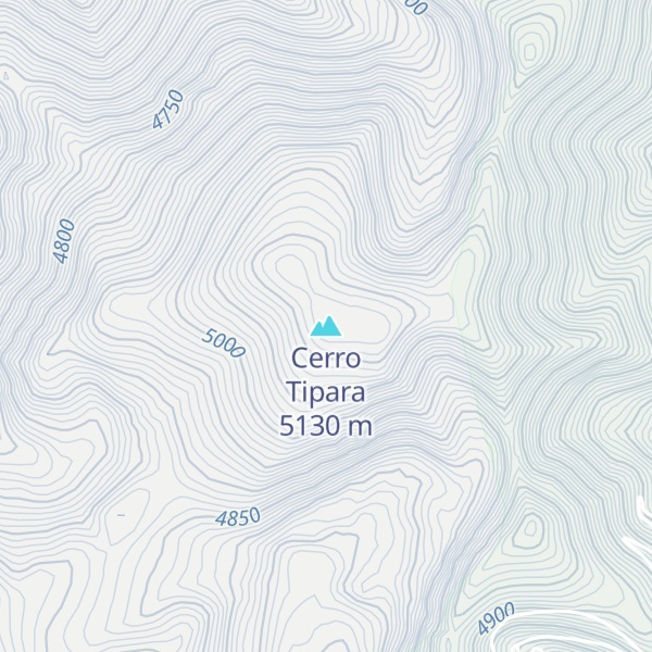 Map of Cerro Tipara