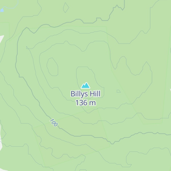 Map of Billys Hill