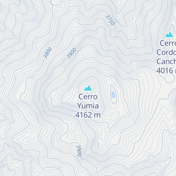 Map of Cerro Yumia