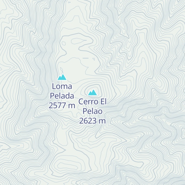 Map of Cerro El Pelao