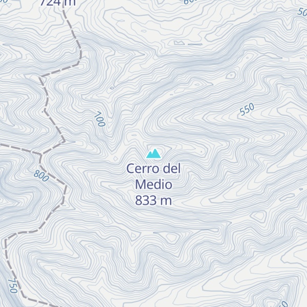 Map of Cerro del Medio