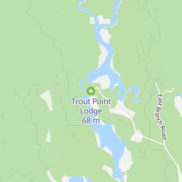 Map of Trout Point Lodge