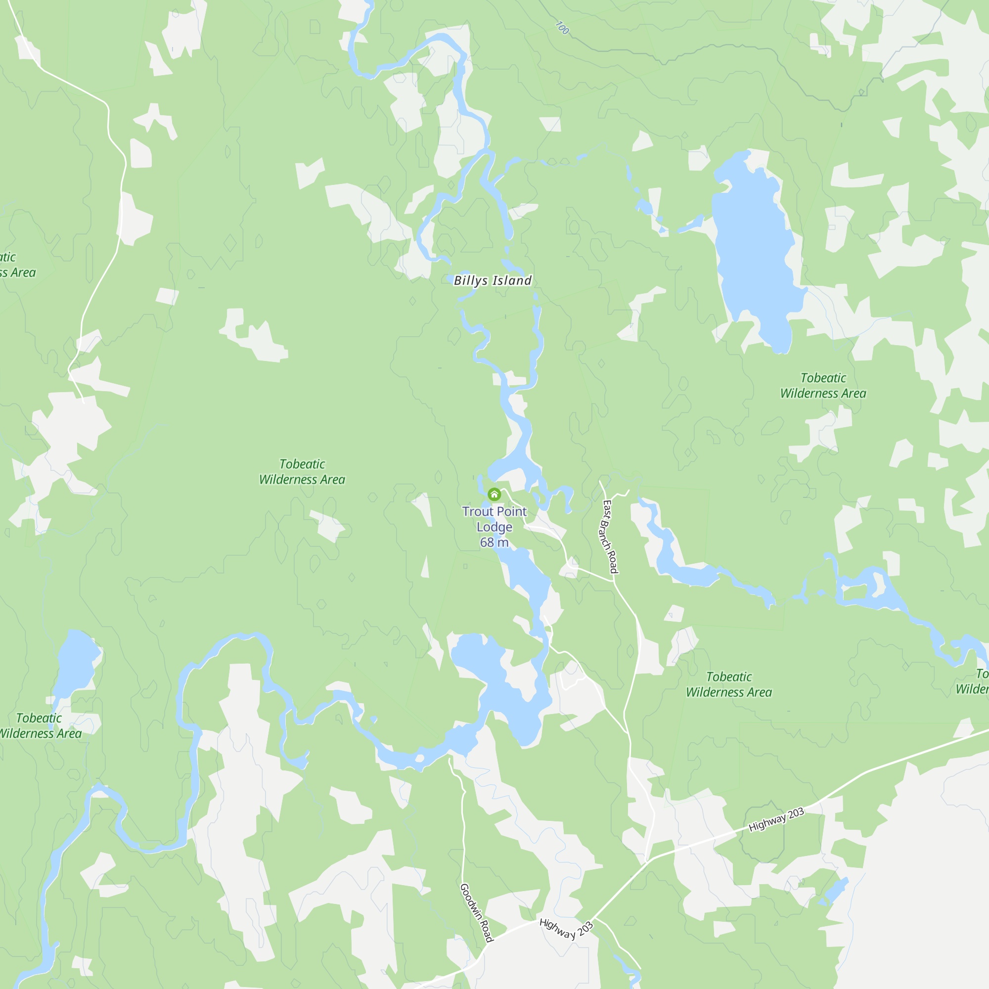 Trout Point Lodge map