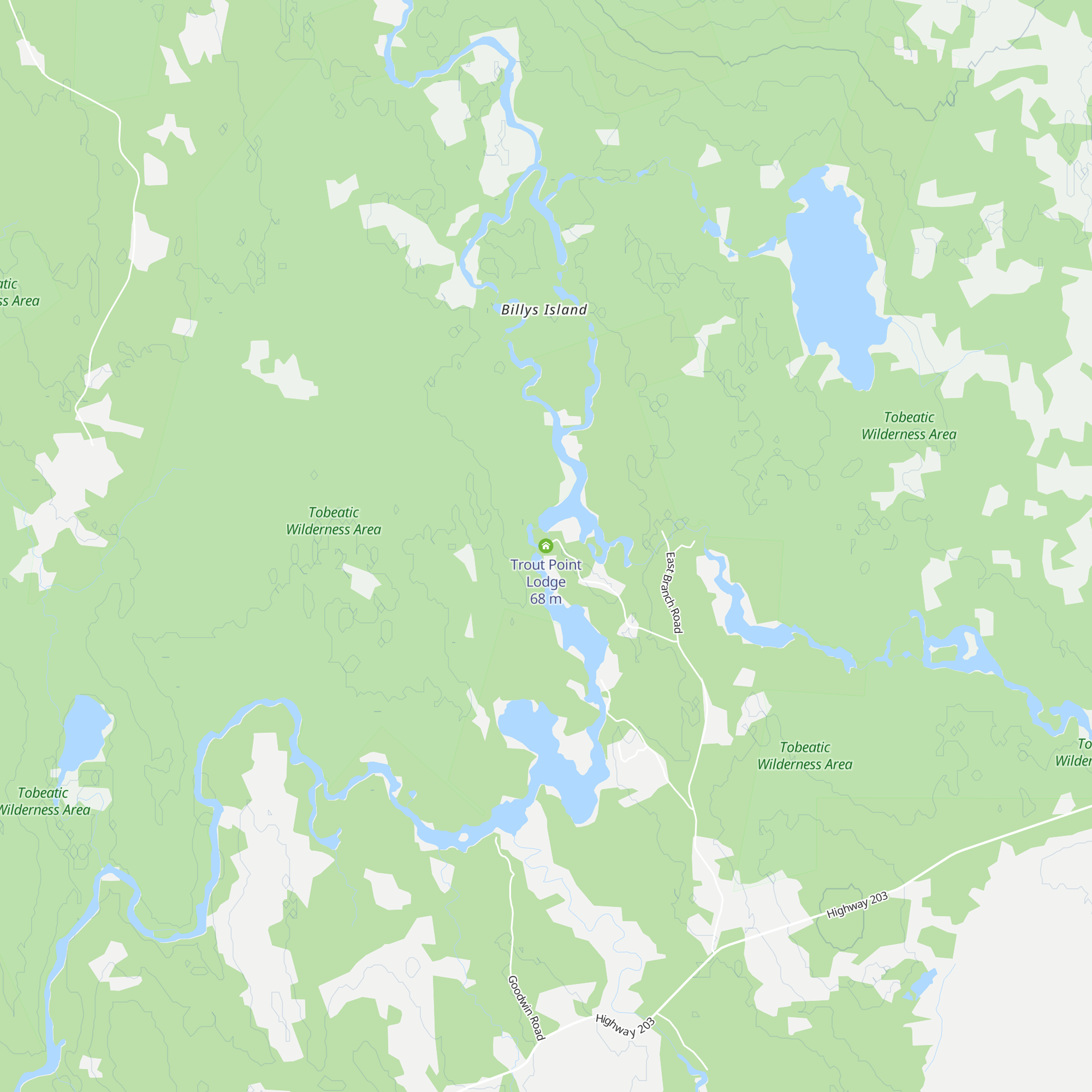 Trout Point Lodge map