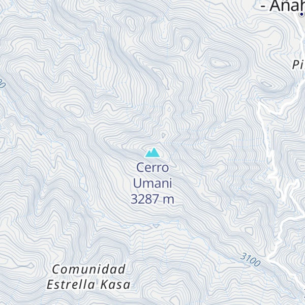 Map of Cerro Umani