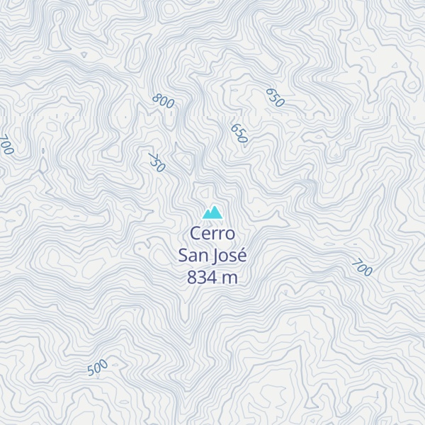 Map of Cerro San José