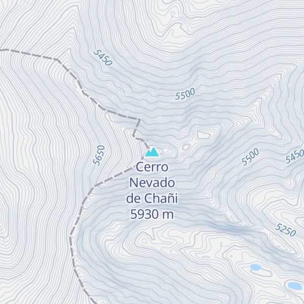 Map of Cerro Nevado de Chañi