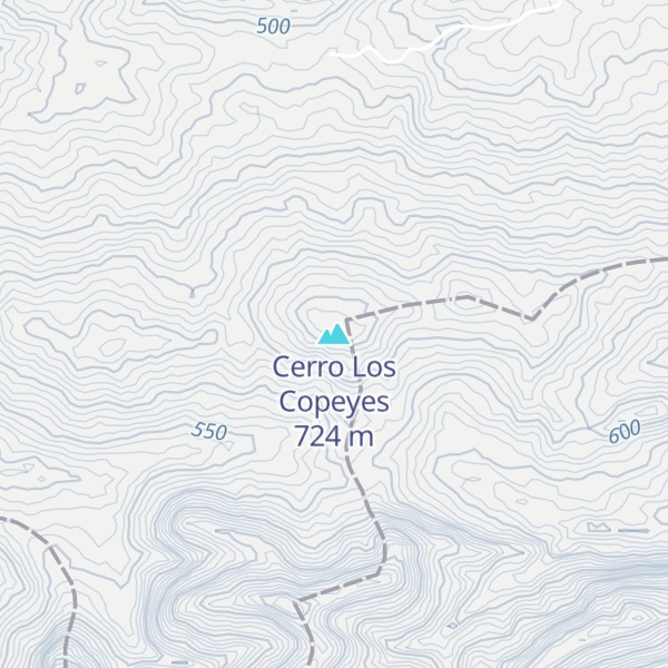 Map of Cerro Los Copeyes