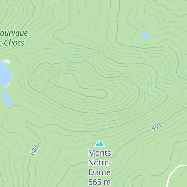 Map of Monts Chic-Chocs