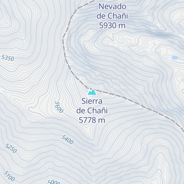 Map of Sierra de Chañi