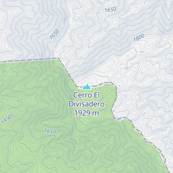 Map of Cerro El Divisadero