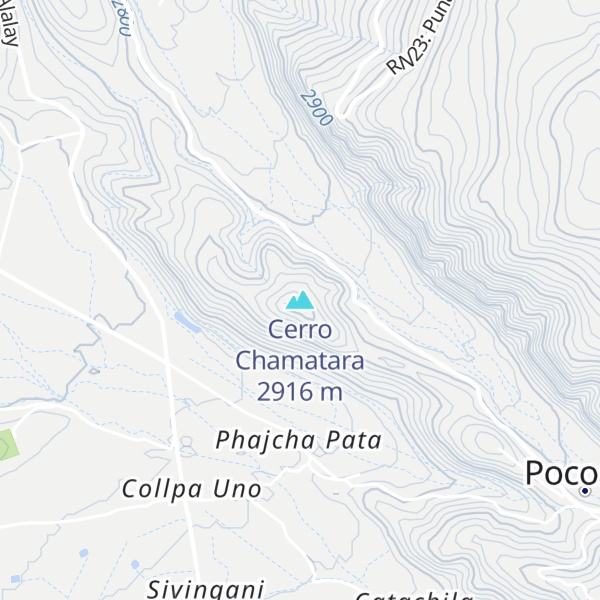 Map of Cerro Chamatara