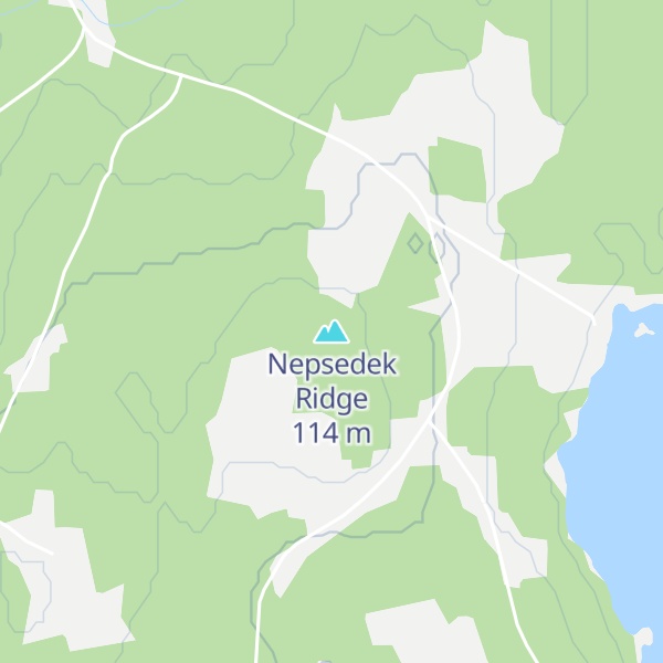 Map of Nepsedek Ridge