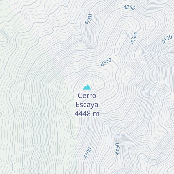 Map of Cerro Escaya