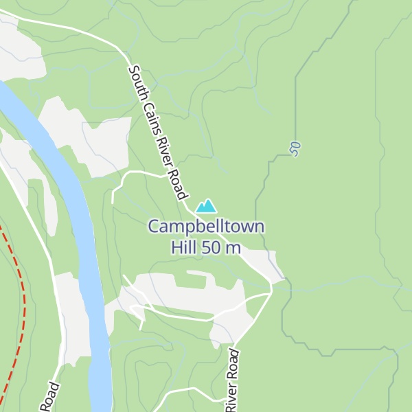 Map of Campbelltown Hill