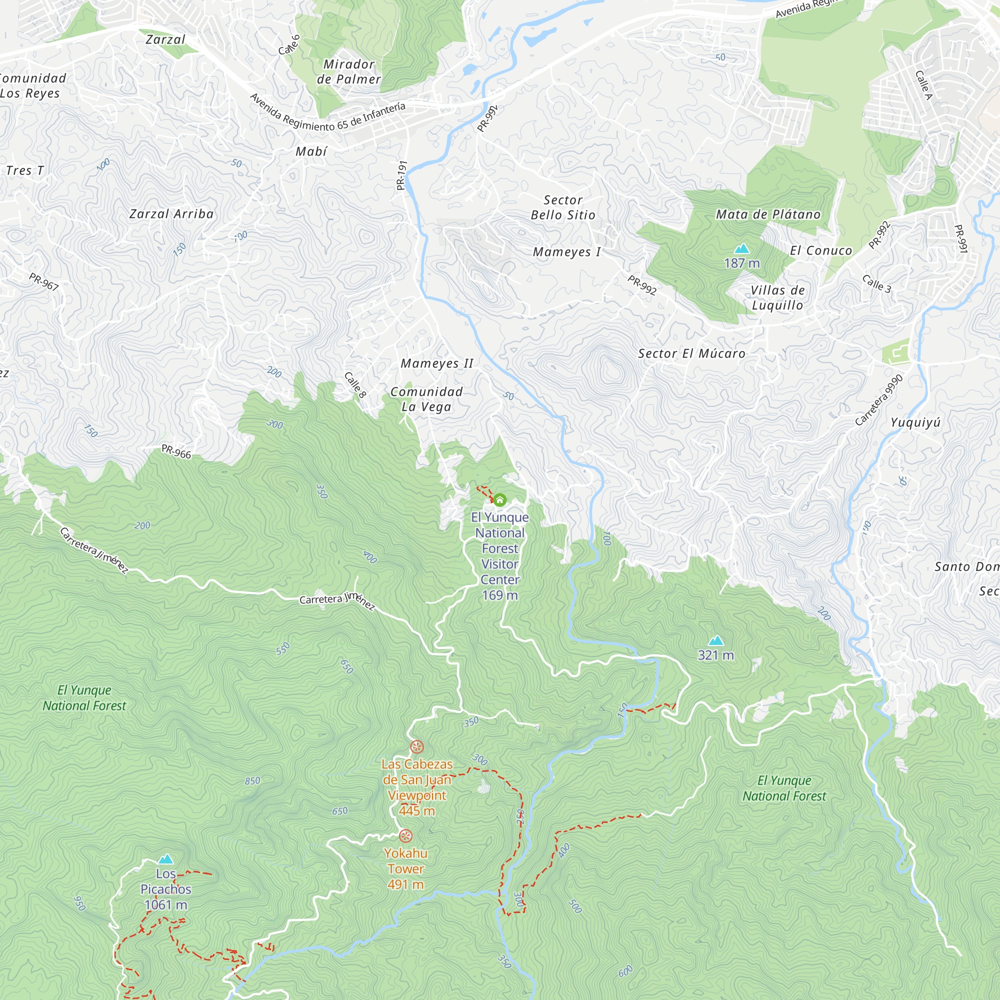 El Yunque National Forest Visitor Center map