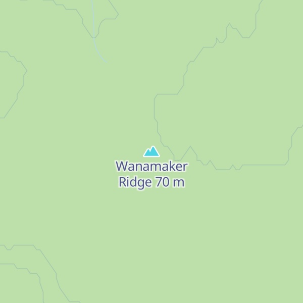 Map of Wanamaker Ridge