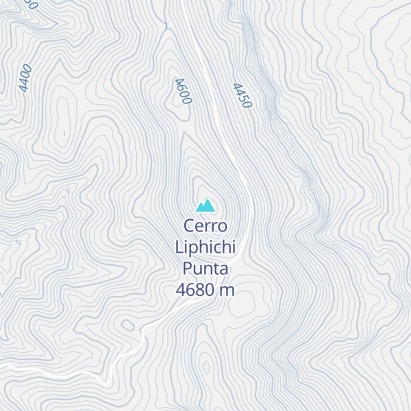 Map of Cerro Liphichi Punta