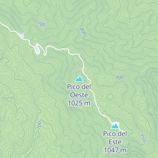 Map of Pico del Oeste