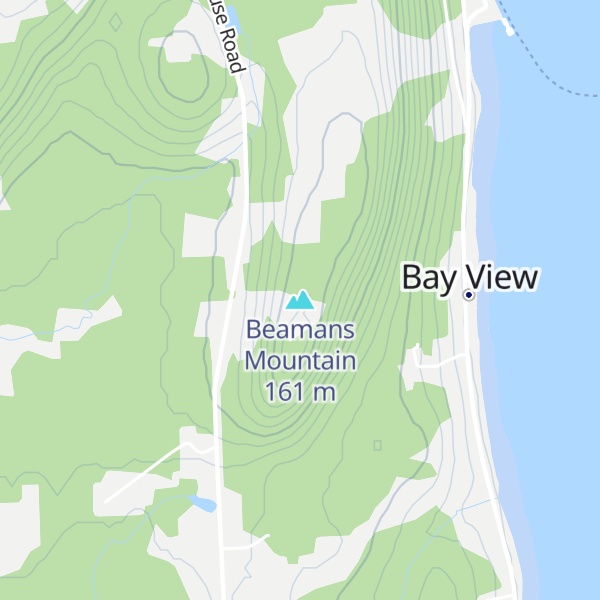 Map of Beamans Mountain