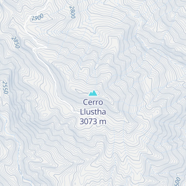 Map of Cerro Llustha