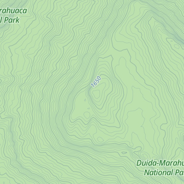 Map of Cerro Huachamacari