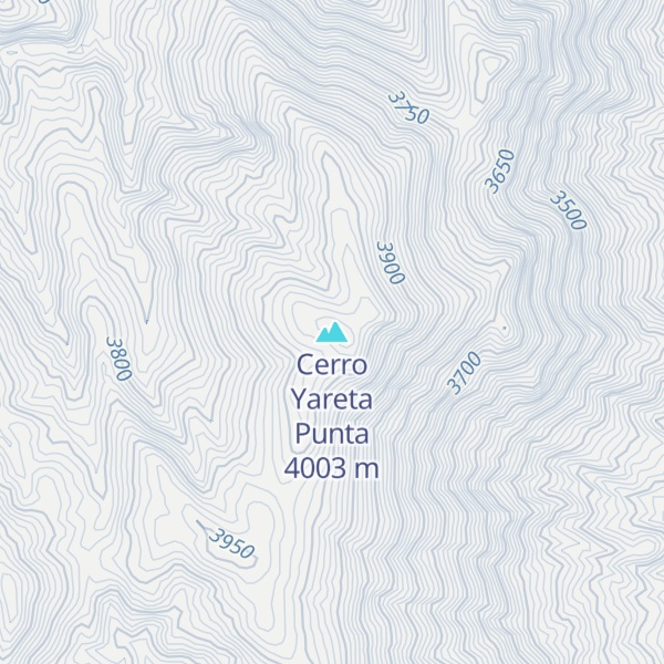Map of Cerro Yareta Punta