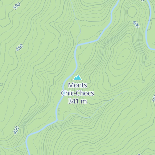 Map of Monts Chic-Chocs