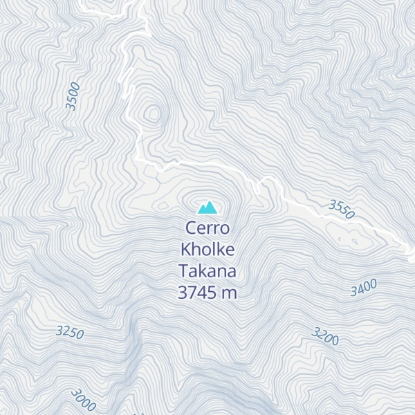 Map of Cerro Kholke Takana