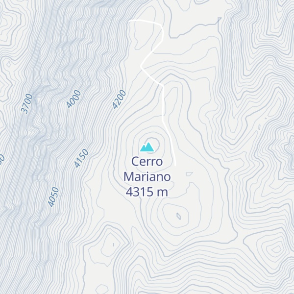 Map of Cerro Mariano