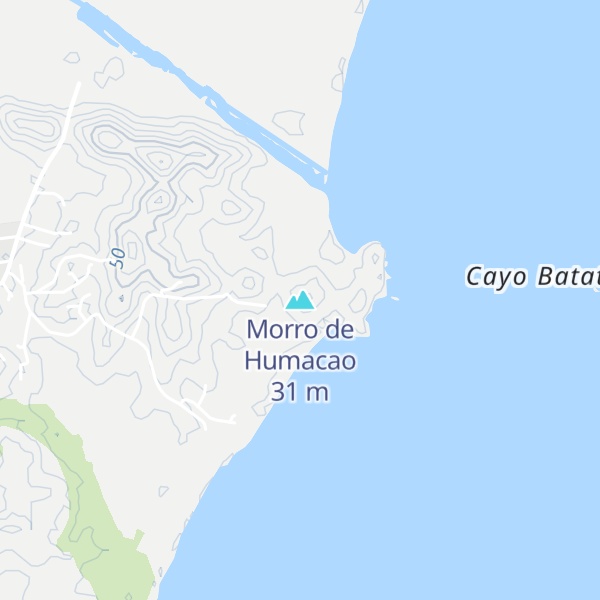 Map of Morro de Humacao