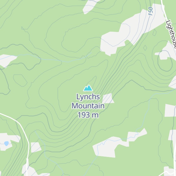 Map of Lynchs Mountain