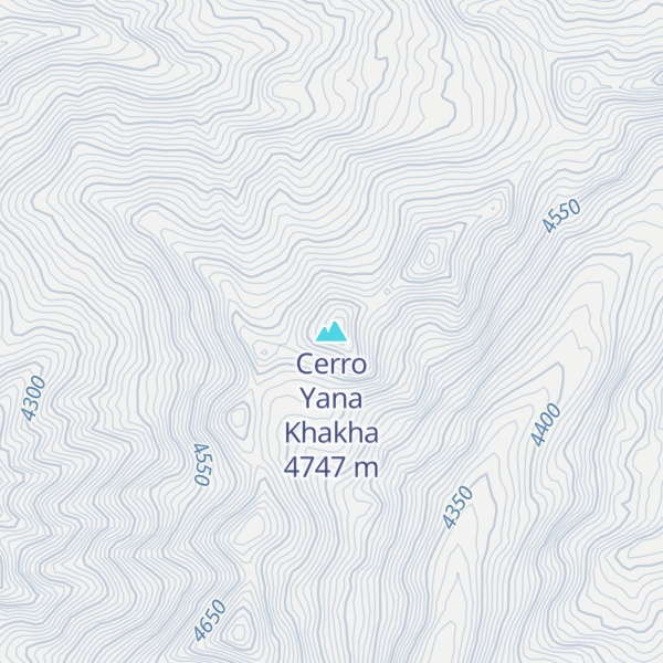 Map of Cerro Yana Khakha