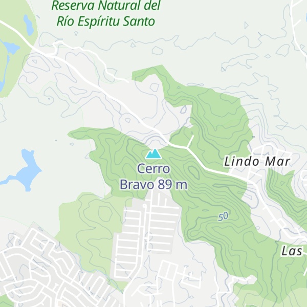 Map of Cerro Bravo