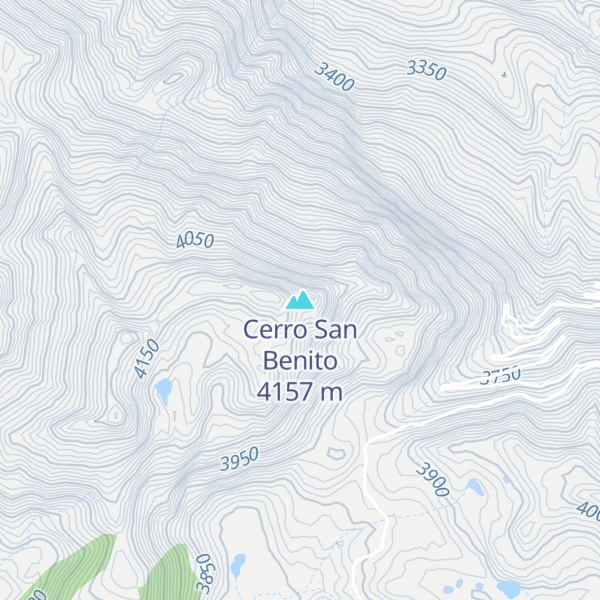 Map of Cerro San Benito