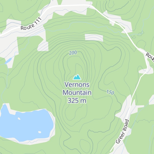 Map of Vernons Mountain