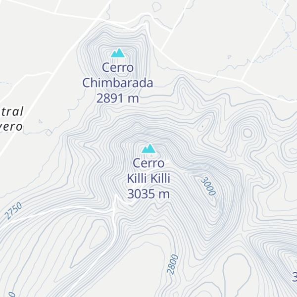 Map of Cerro Killi Killi
