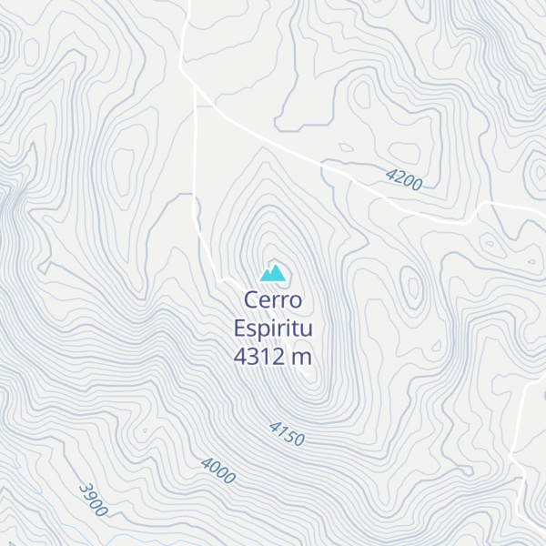 Map of Cerro Espiritu