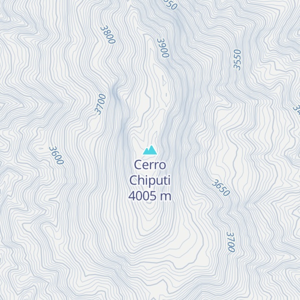 Map of Cerro Chiputi