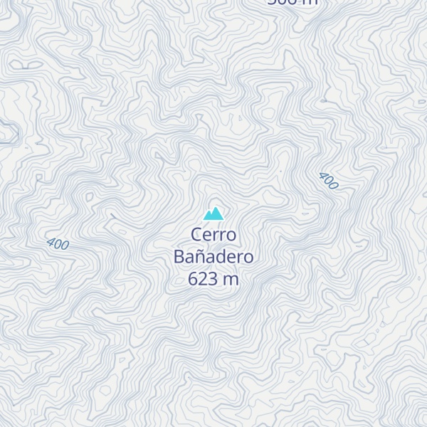 Map of Cerro Bañadero